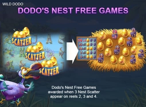Описание фриспинов в Wild Dodo онлайн